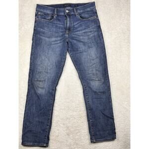 Lucky Brand 410 Athletic Straight Jeans Mens 32x30 Blue Stretch Denim Casual